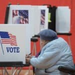 Voting at the Hyannis Youth and Community Center