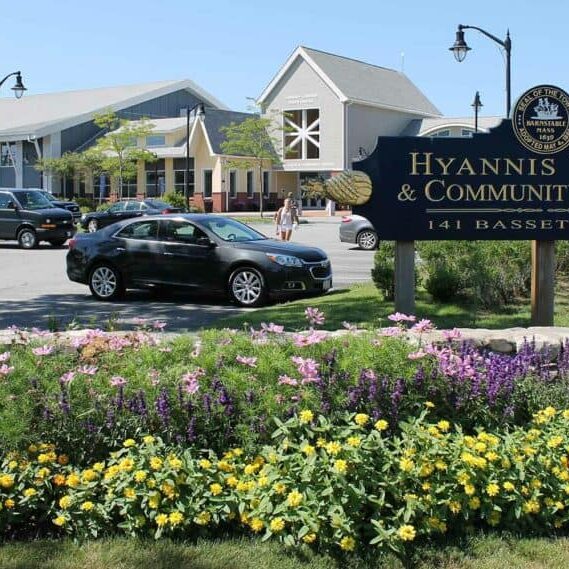 Springtime at the HYCC sees gardens bursting into life outside the facility with a large car park in focus